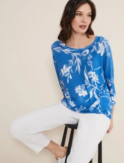 Celia Printed Linen Knit