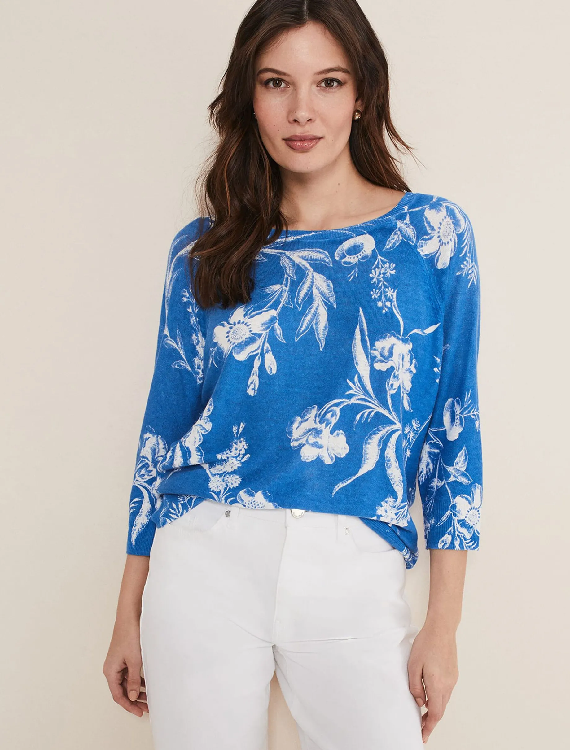 Celia Printed Linen Knit
