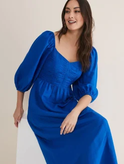 Celila Linen Midi Dress