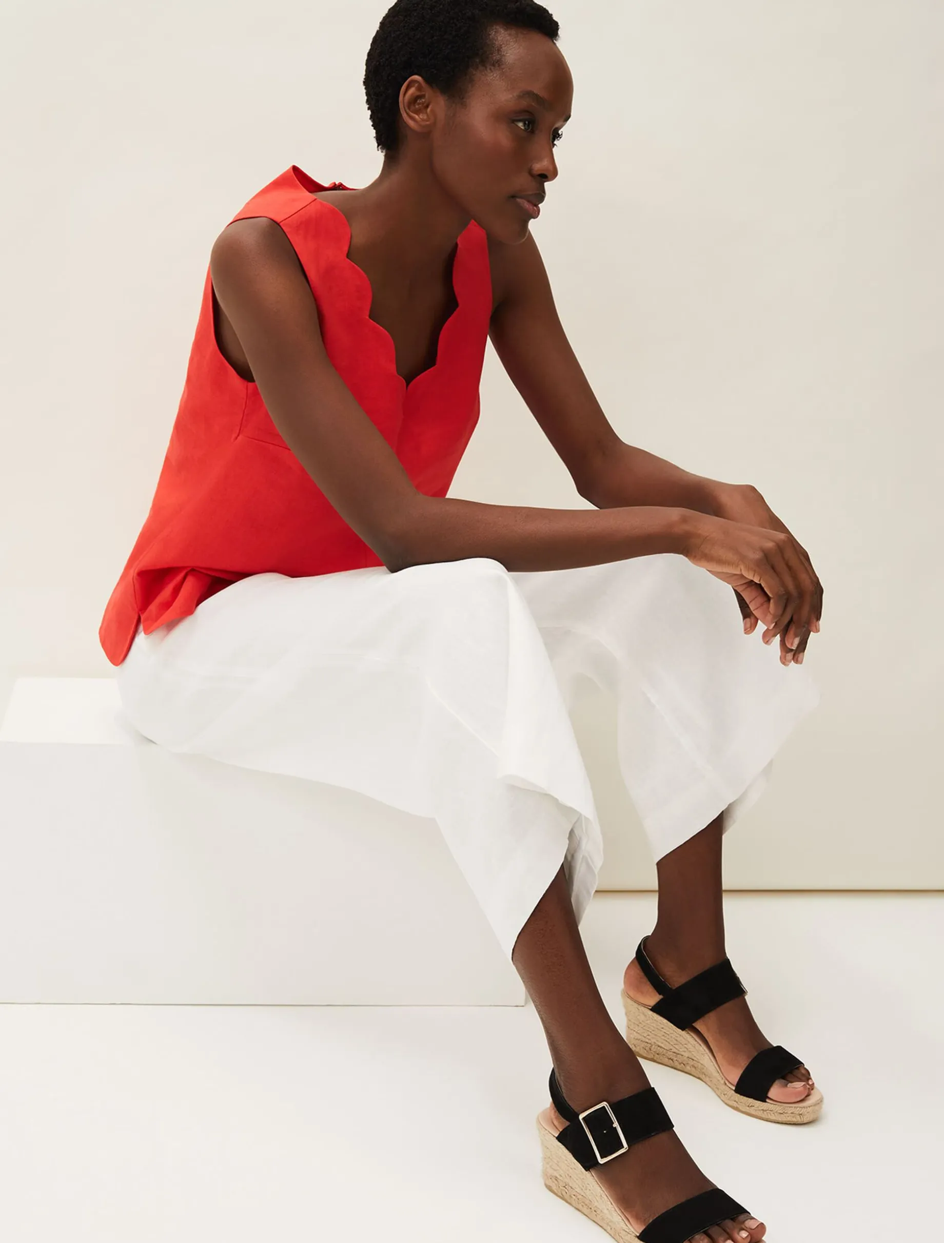 Celina Scallop Blouse