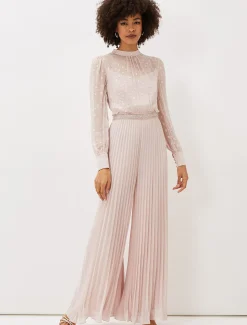 Charley Pleated Spot Print Jumpsuit