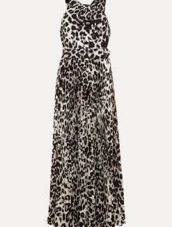 Chelsie Leopard Print Midaxi Dress