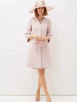 Cheryl Frill Cuff Occasion Coat