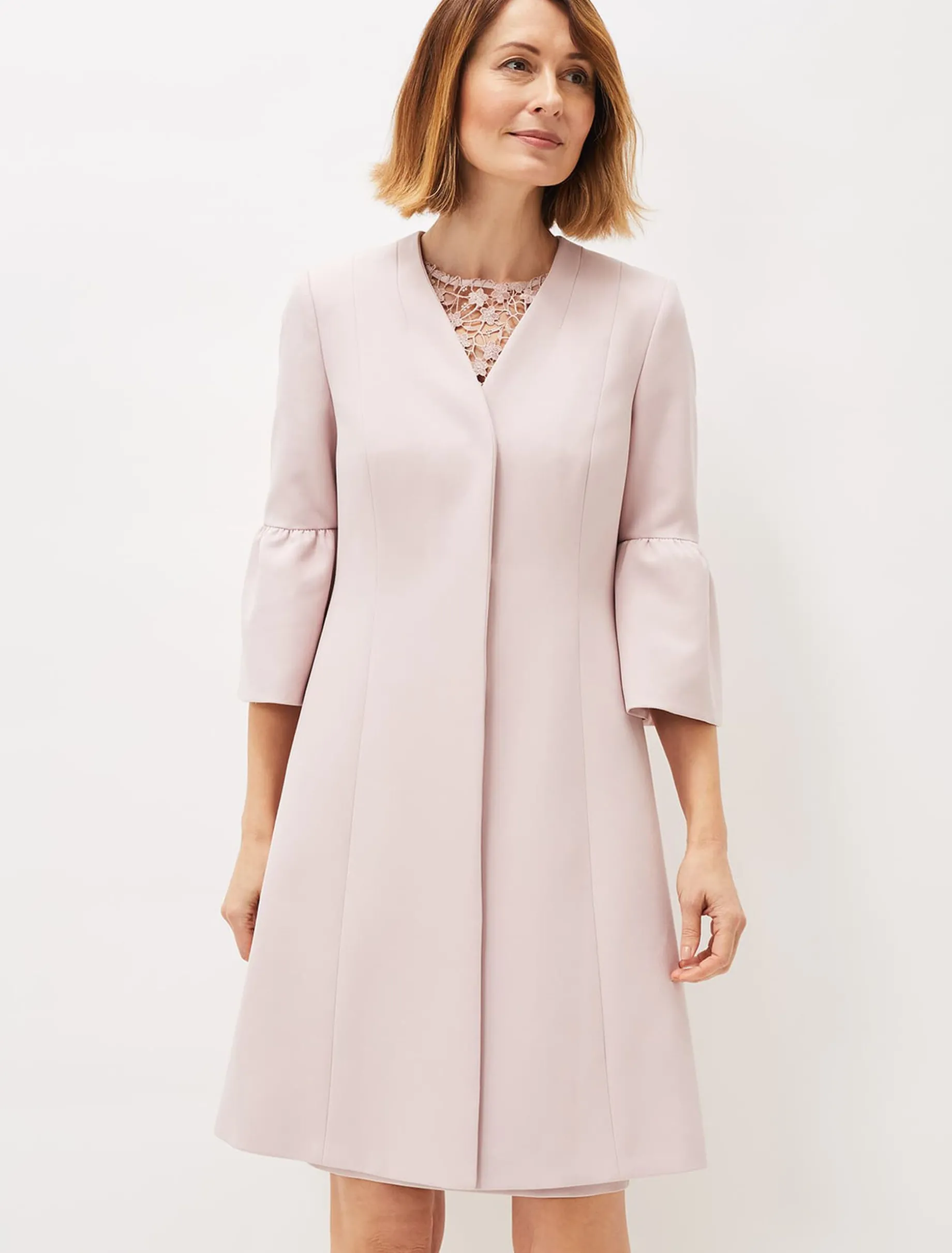 Cheryl Frill Cuff Occasion Coat