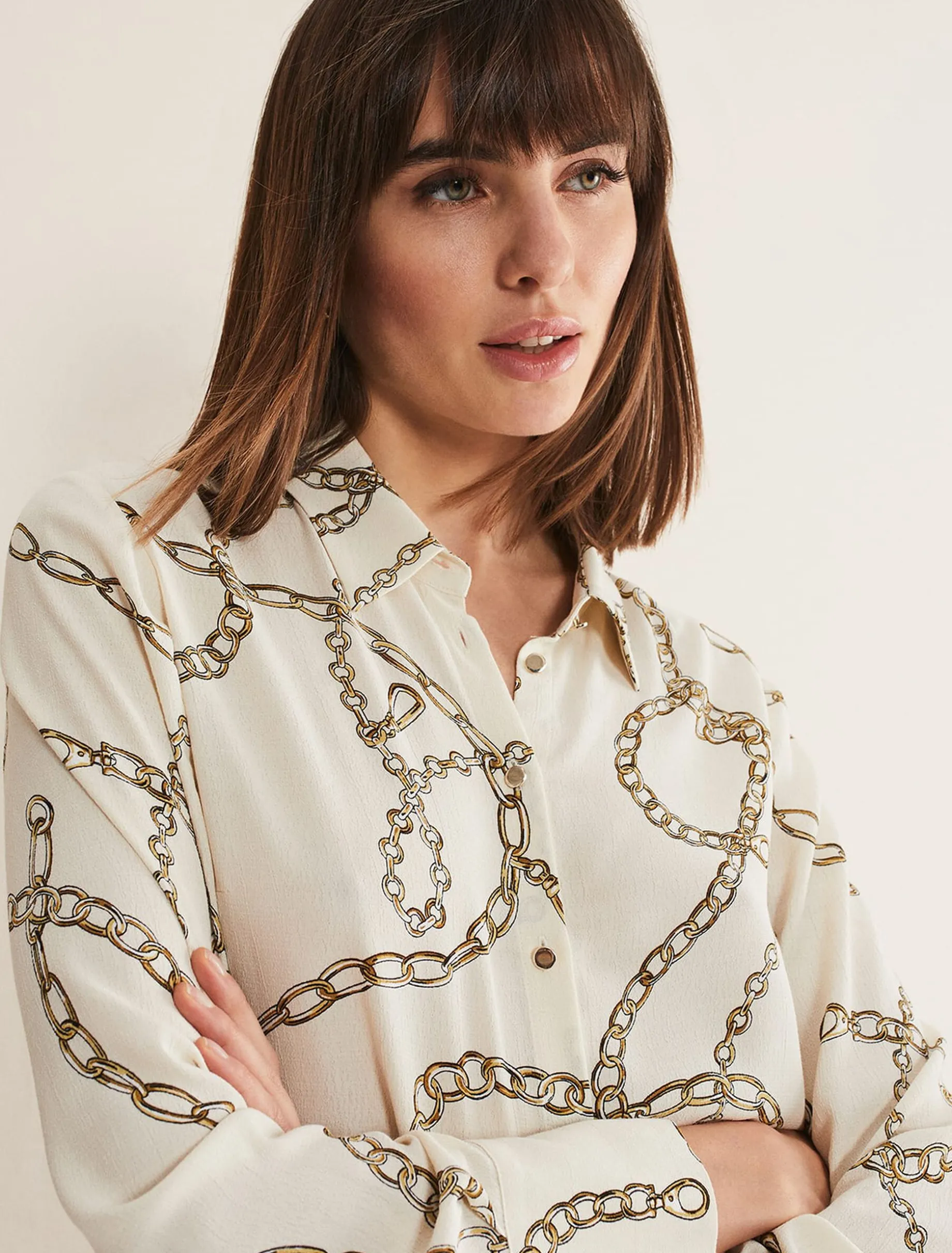 Cheska Chain Print Top