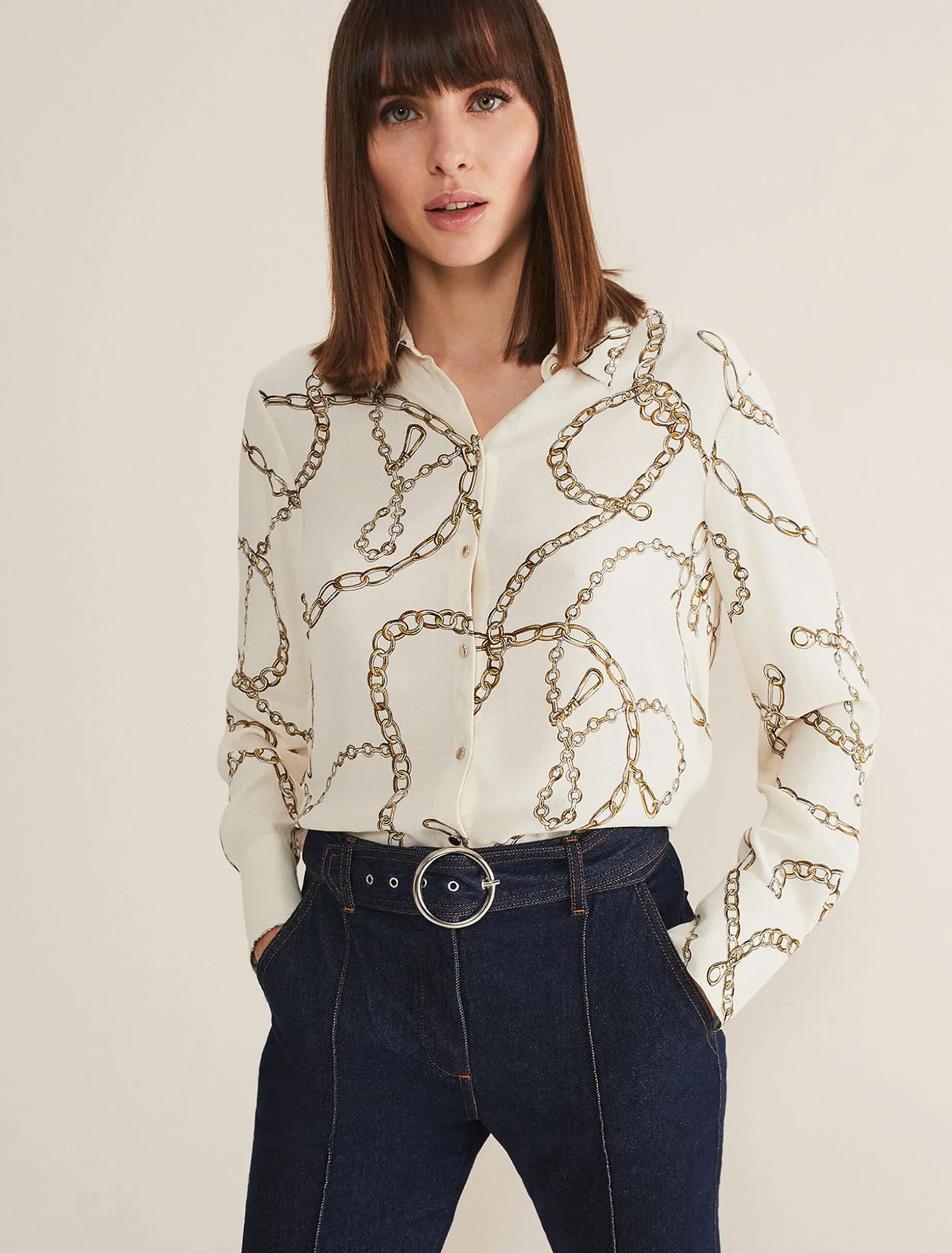 Cheska Chain Print Top