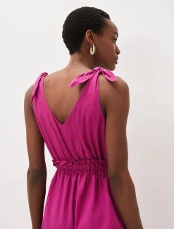 Chessie Linen Tie Jumpsuit