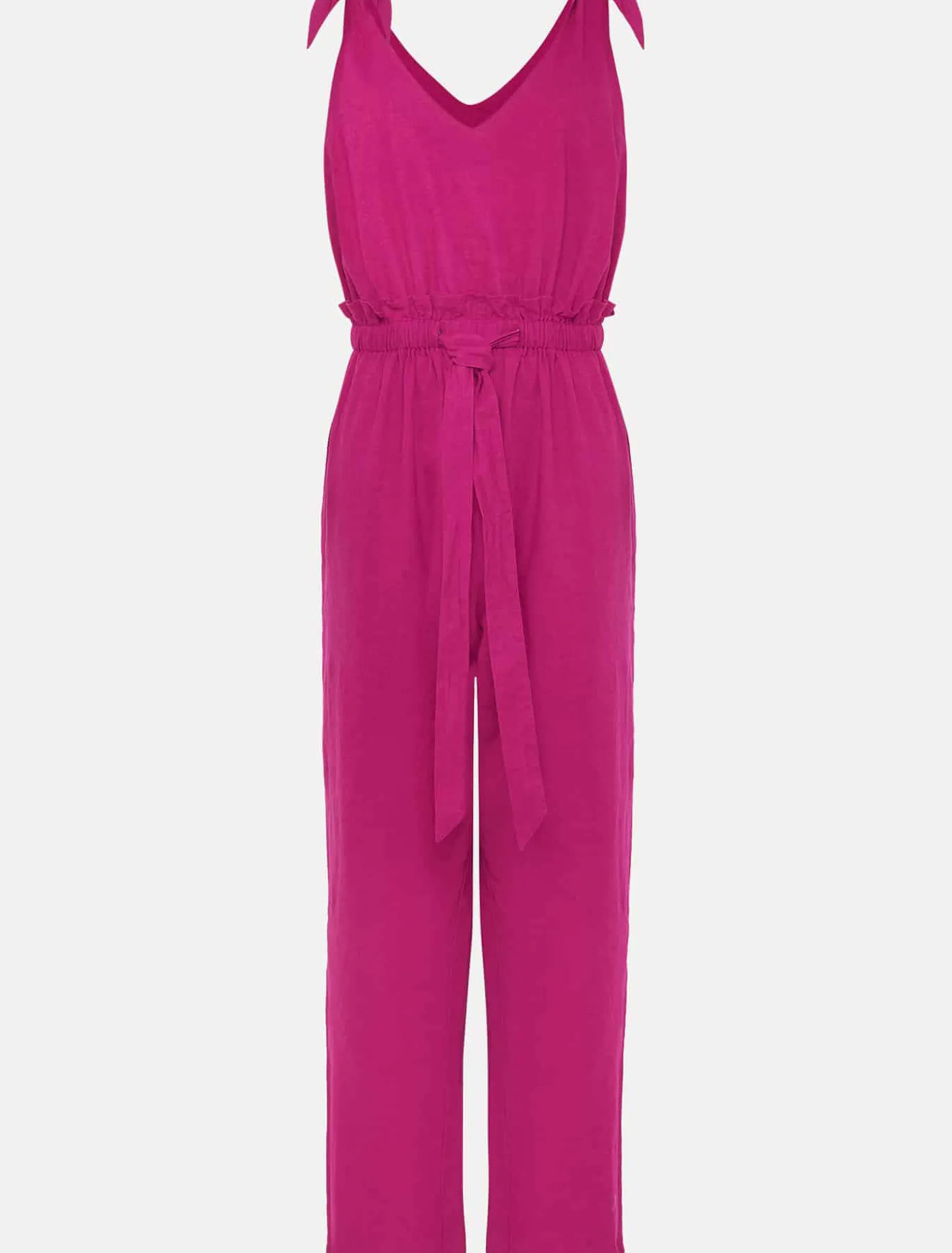 Chessie Linen Tie Jumpsuit