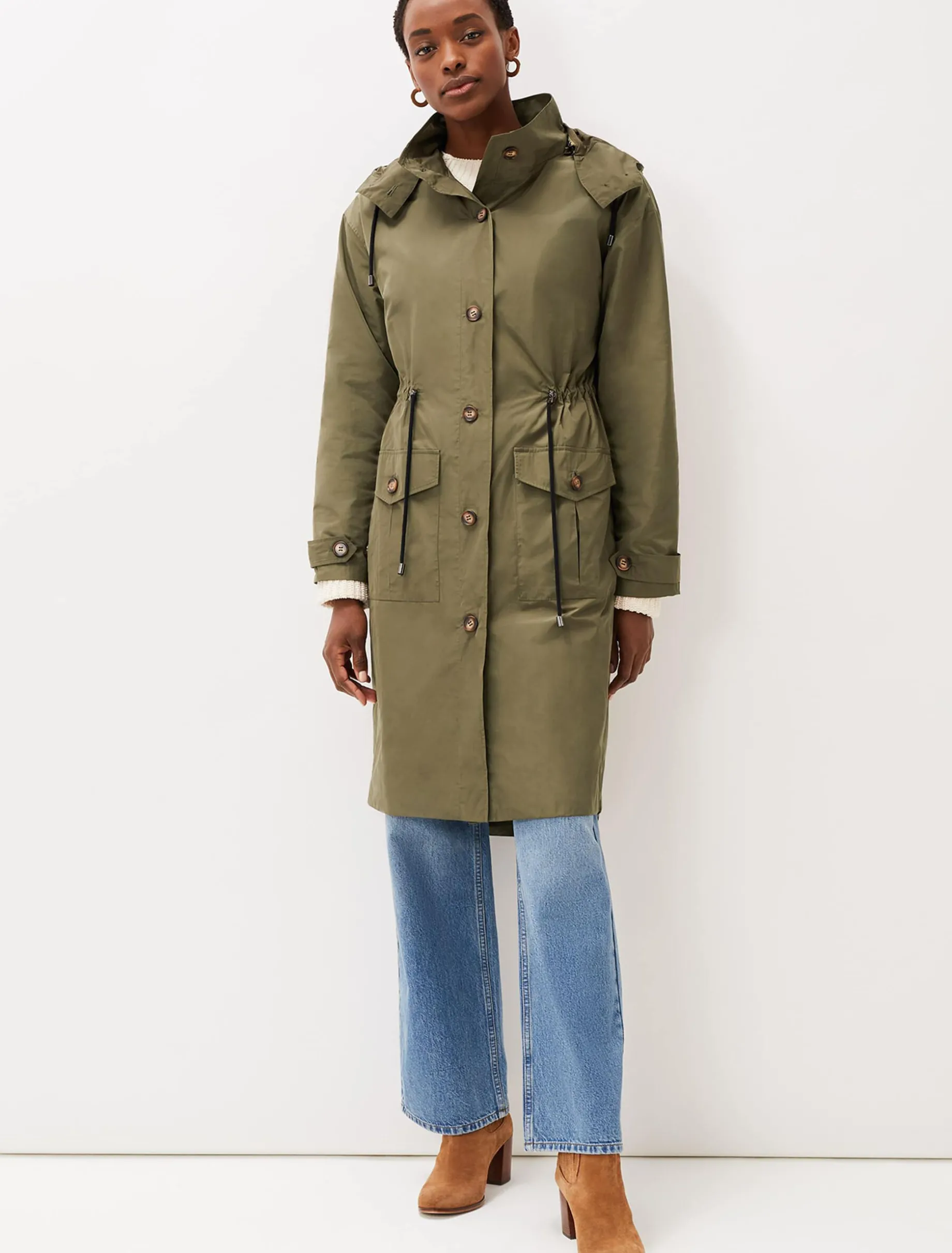 Chloe Longline Parka Coat