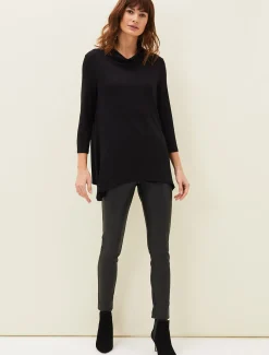 Chrissie Cowl Neck Swing Top