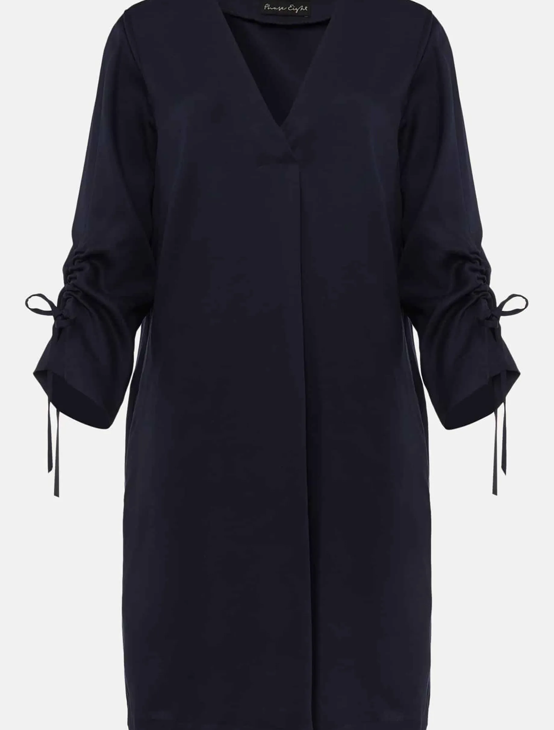 Cieara Tie Detail Sleeve Tunic Dress