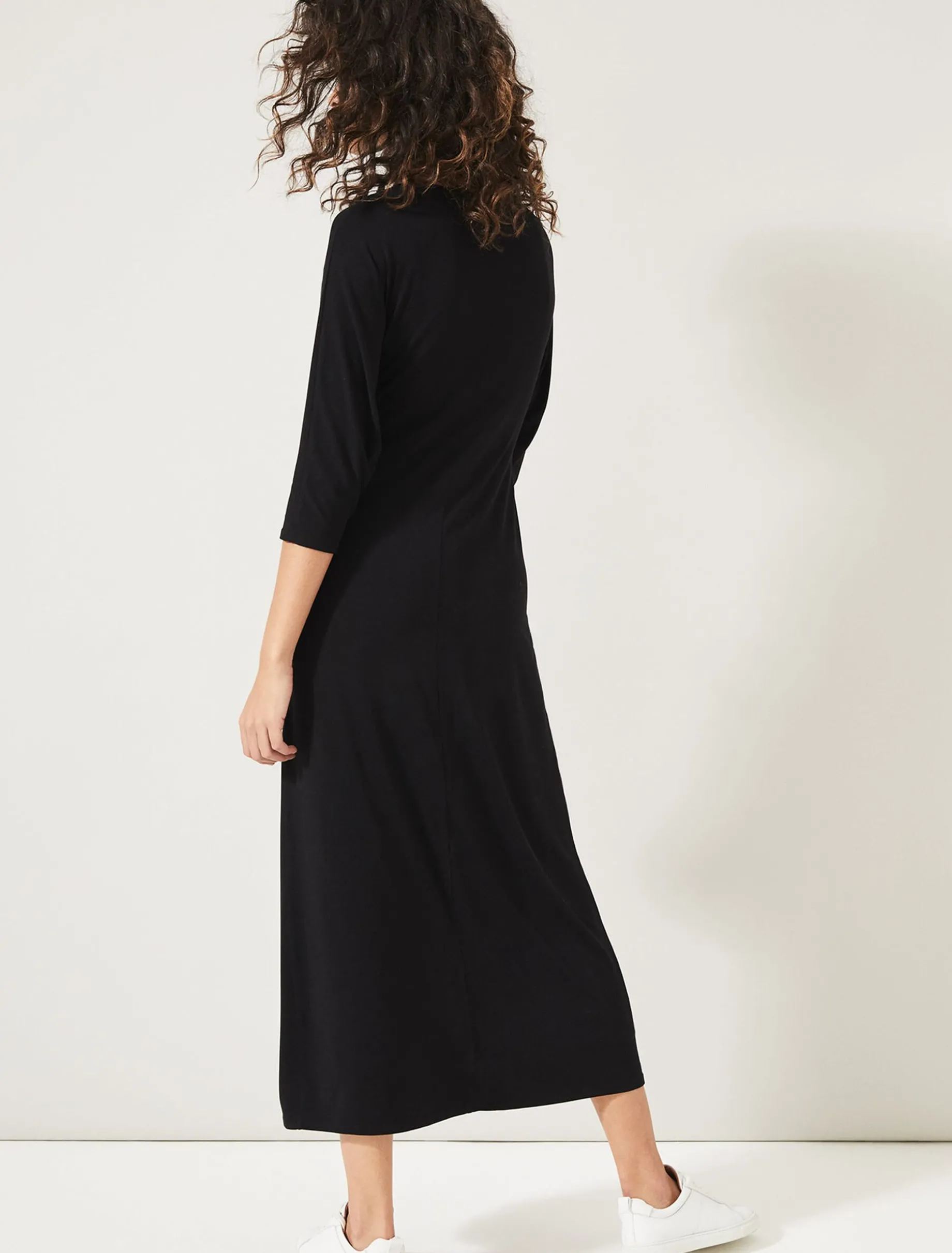 Cindy Tie Front Jersey Dress