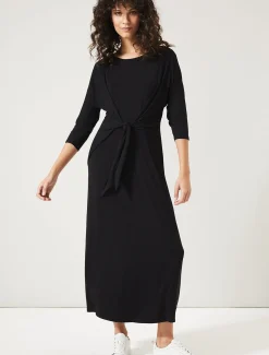 Cindy Tie Front Jersey Dress