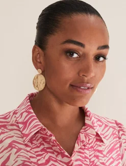 Circle Drop Earrings