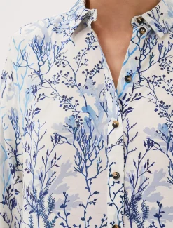 Claire Coral Print Shirt