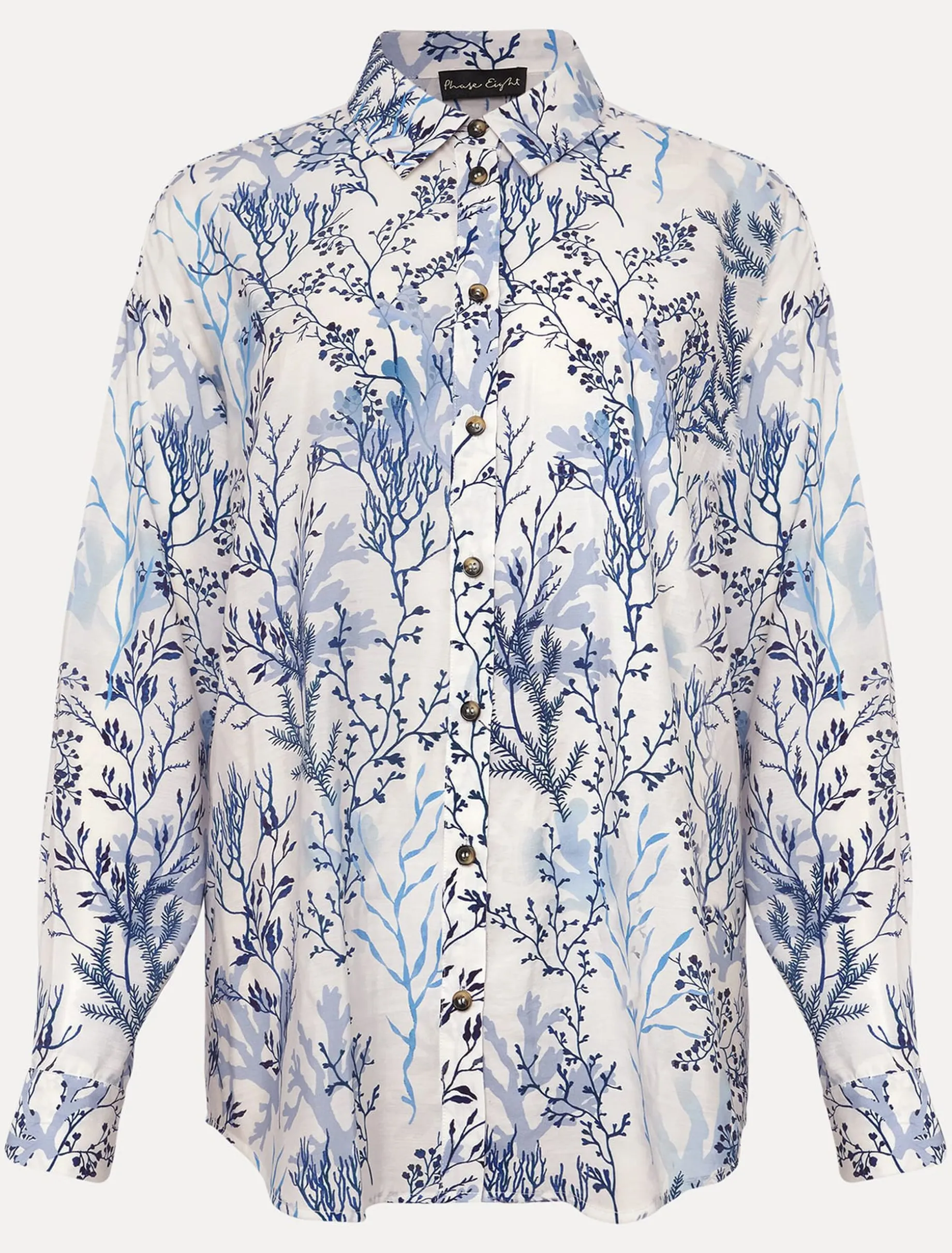 Claire Coral Print Shirt