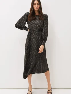 Clairette Asymmetric Sparkle Dress