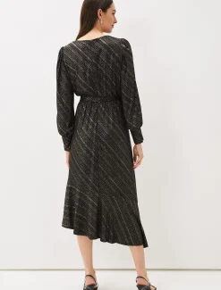 Clairette Asymmetric Sparkle Dress