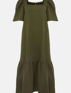 Claria Linen Midi Dress