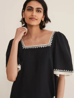 Claria Linen Midi Dress
