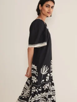 Claria Linen Midi Dress