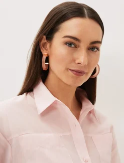 Clear Hoop Earring