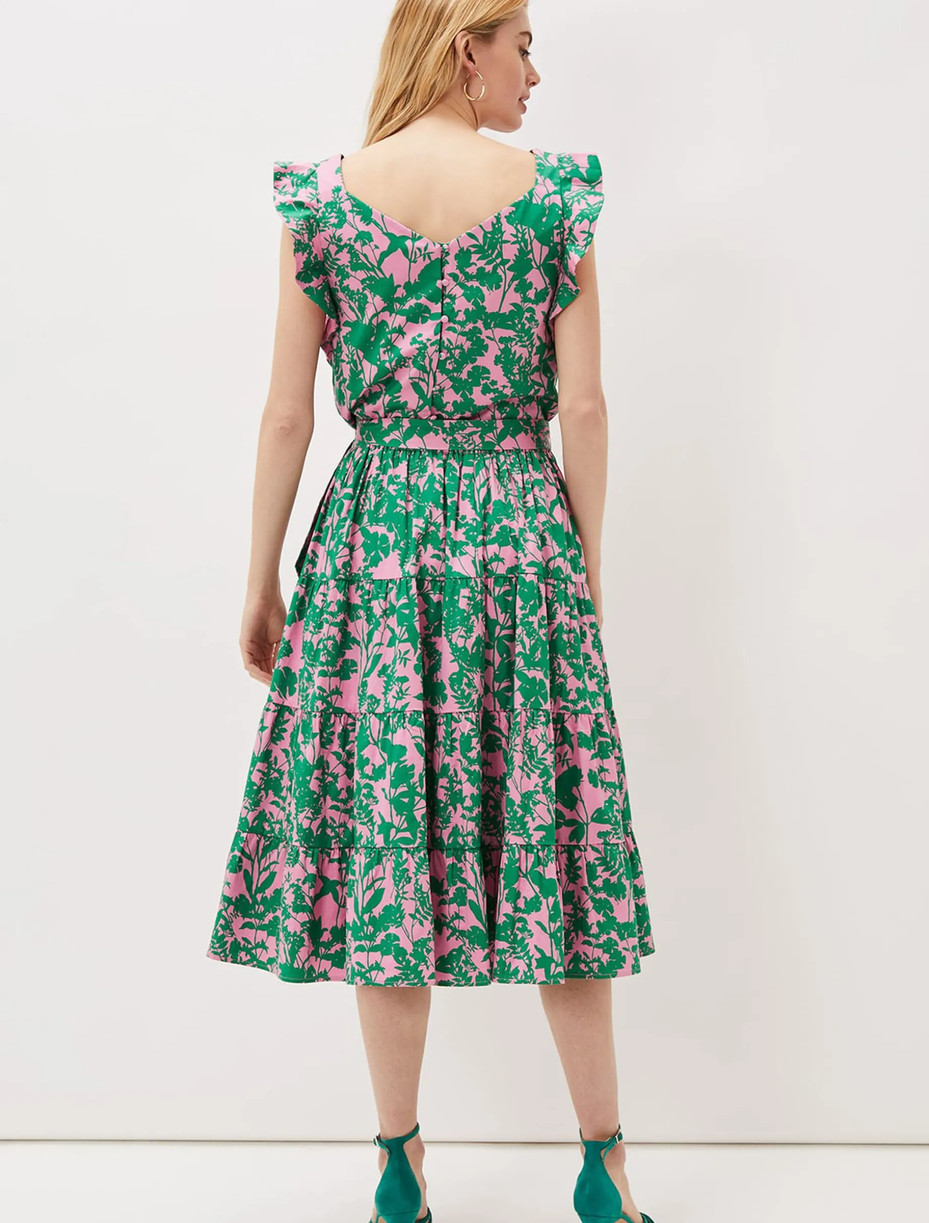 Cleona Printed Dobby Co-Ord Skirt