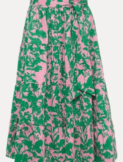 Cleona Printed Dobby Co-Ord Skirt
