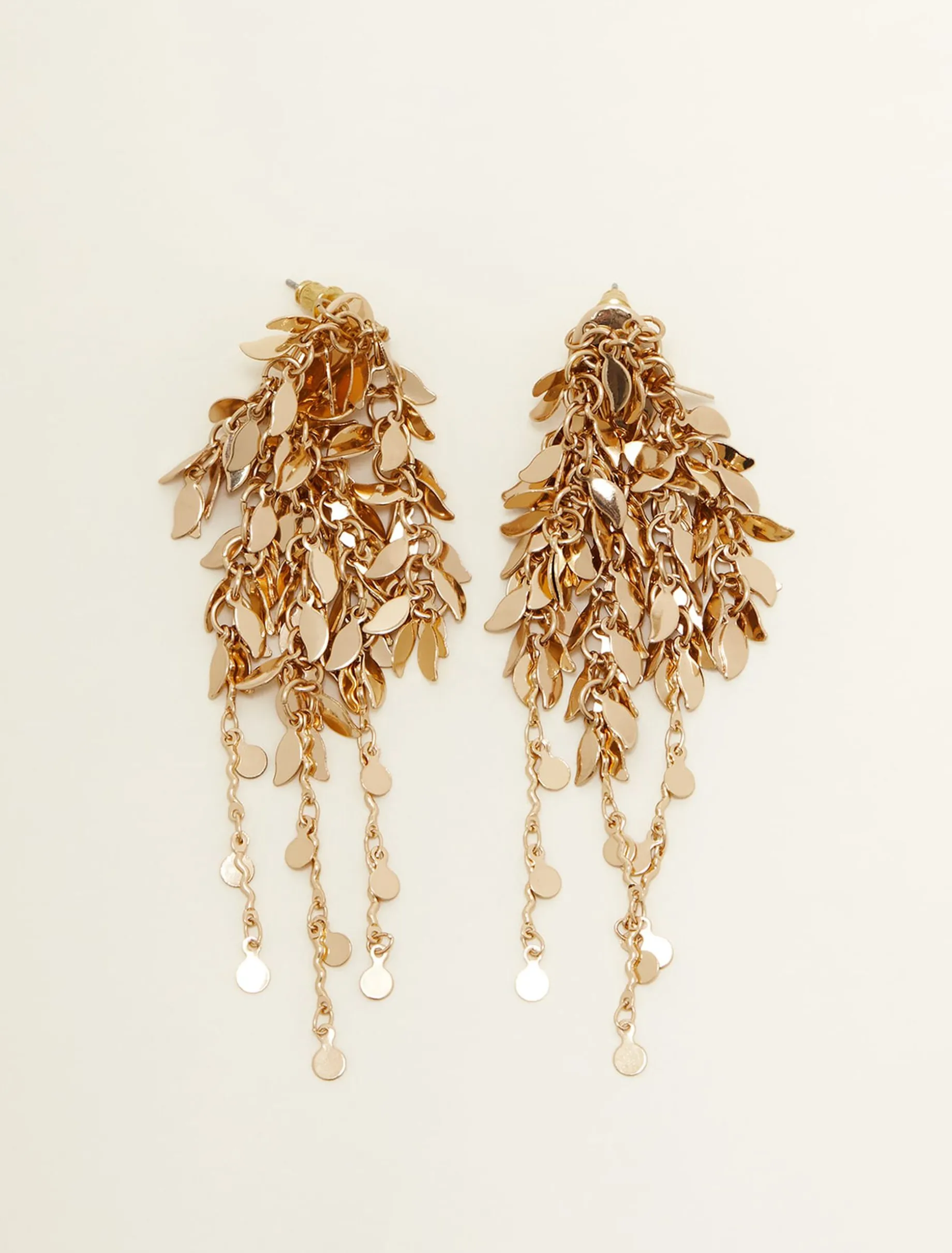 Cluster Leaf Drop Earring