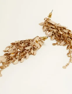 Cluster Leaf Drop Earring