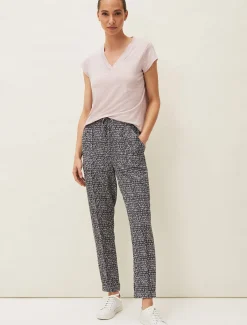 Coletta Abstract Print Tapered Jogger