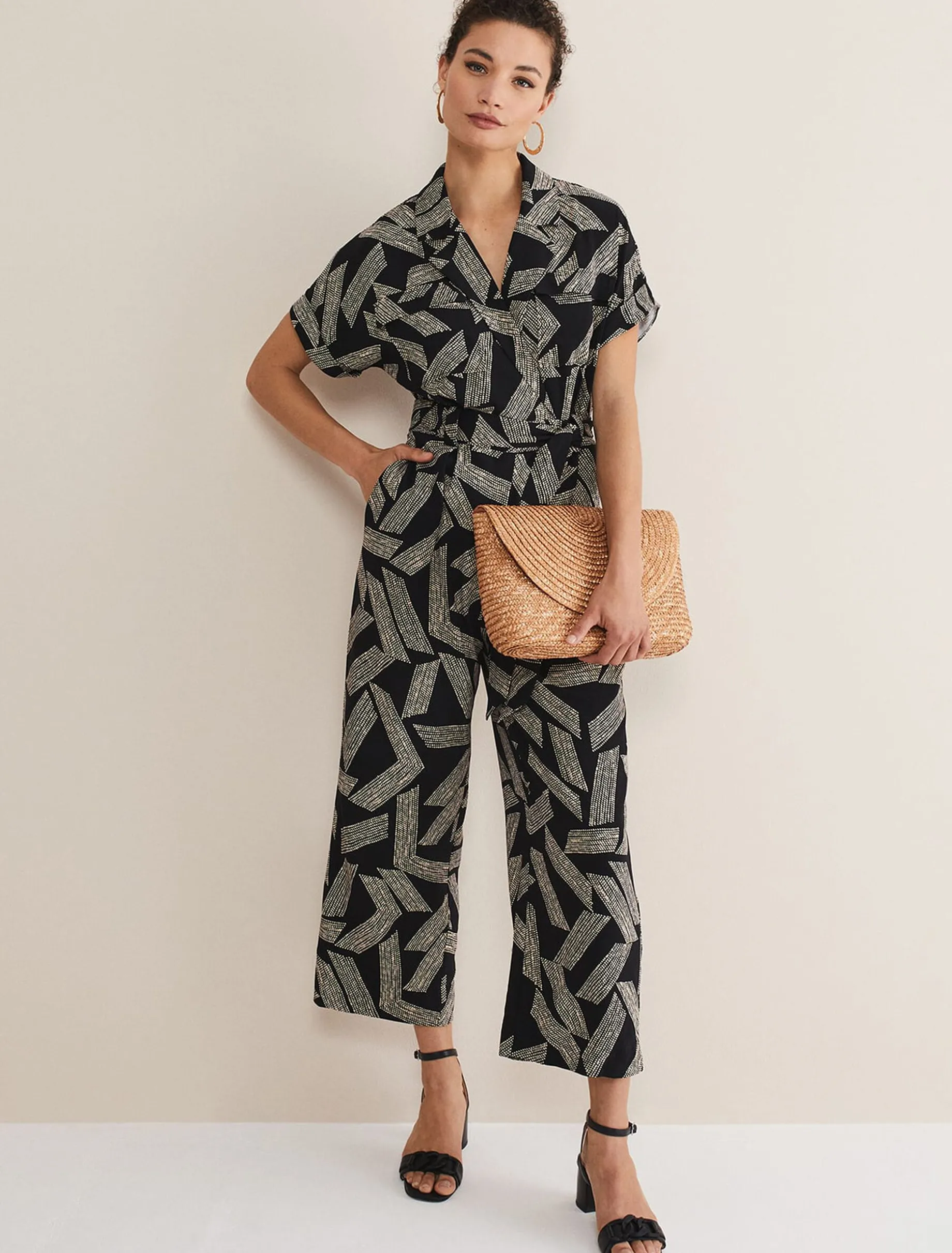 Constance Abstract Wide Leg Jumpsuit