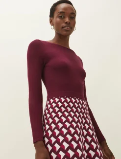 Coraline Print Knitted Dress