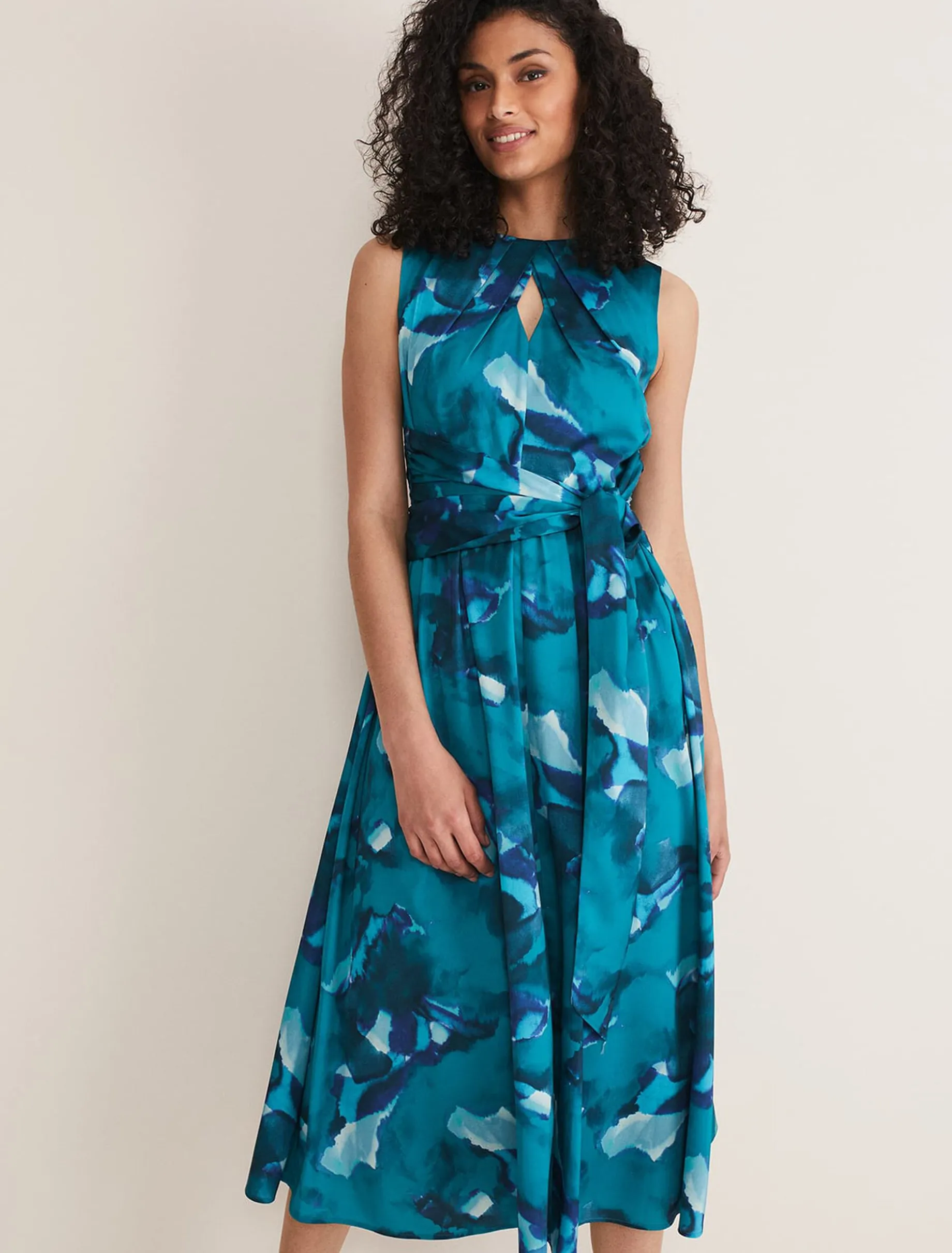 Corrin Butterfly Print Midi Dress