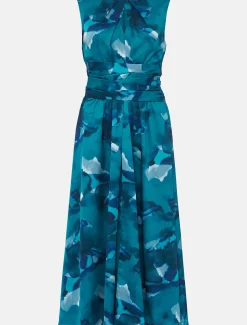 Corrin Butterfly Print Midi Dress