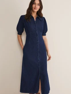 Cosette Denim Midaxi Dress
