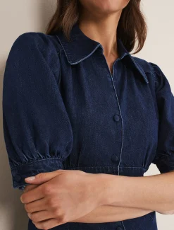 Cosette Denim Midaxi Dress