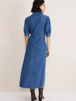 Cosette Denim Midaxi Dress