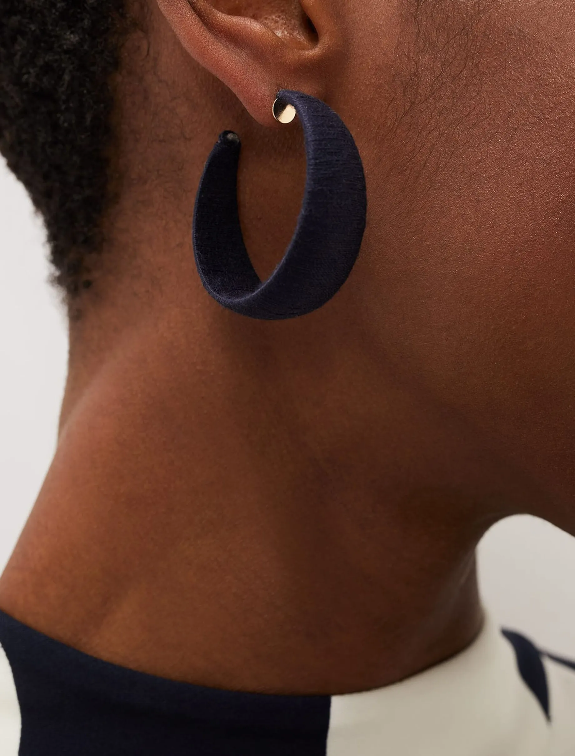 Covered Hoop Earring