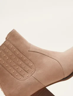 Cowboy Suede Ankle Boots