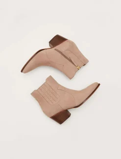Cowboy Suede Ankle Boots