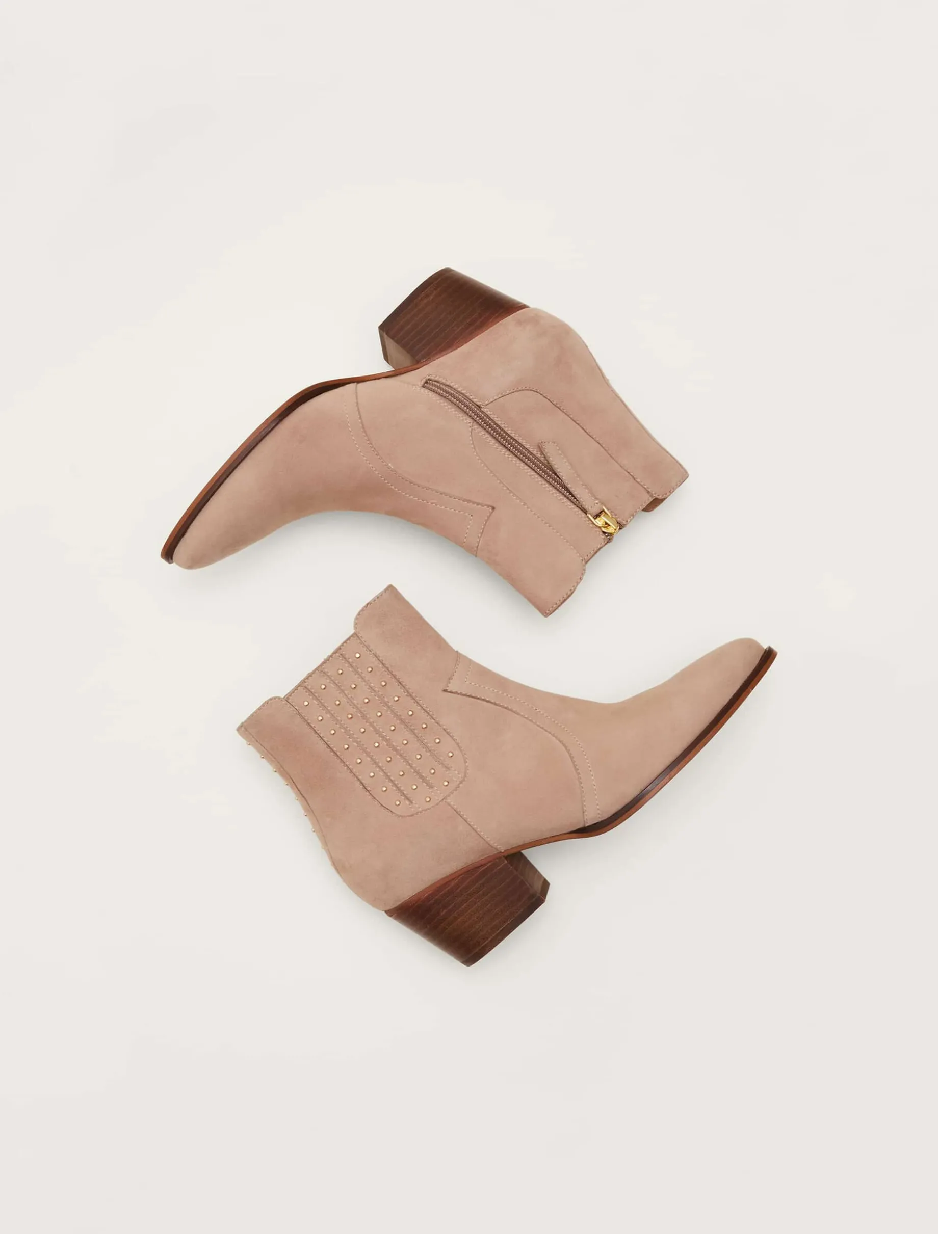 Cowboy Suede Ankle Boots