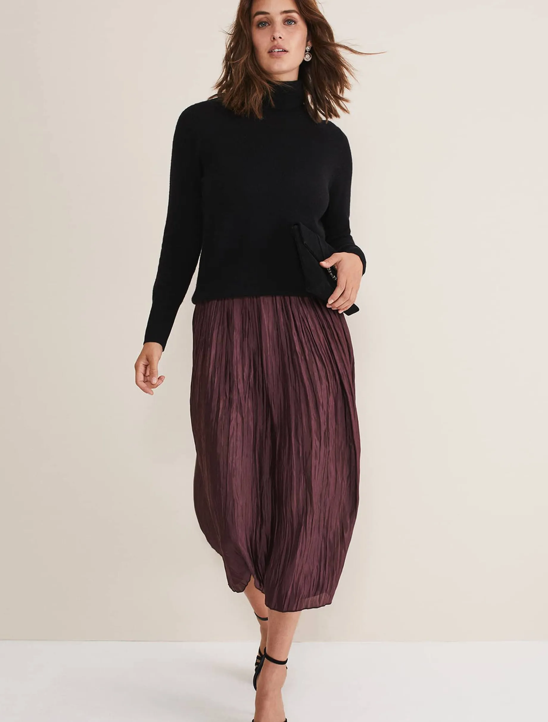Cressida Wool Cashmere Roll Neck