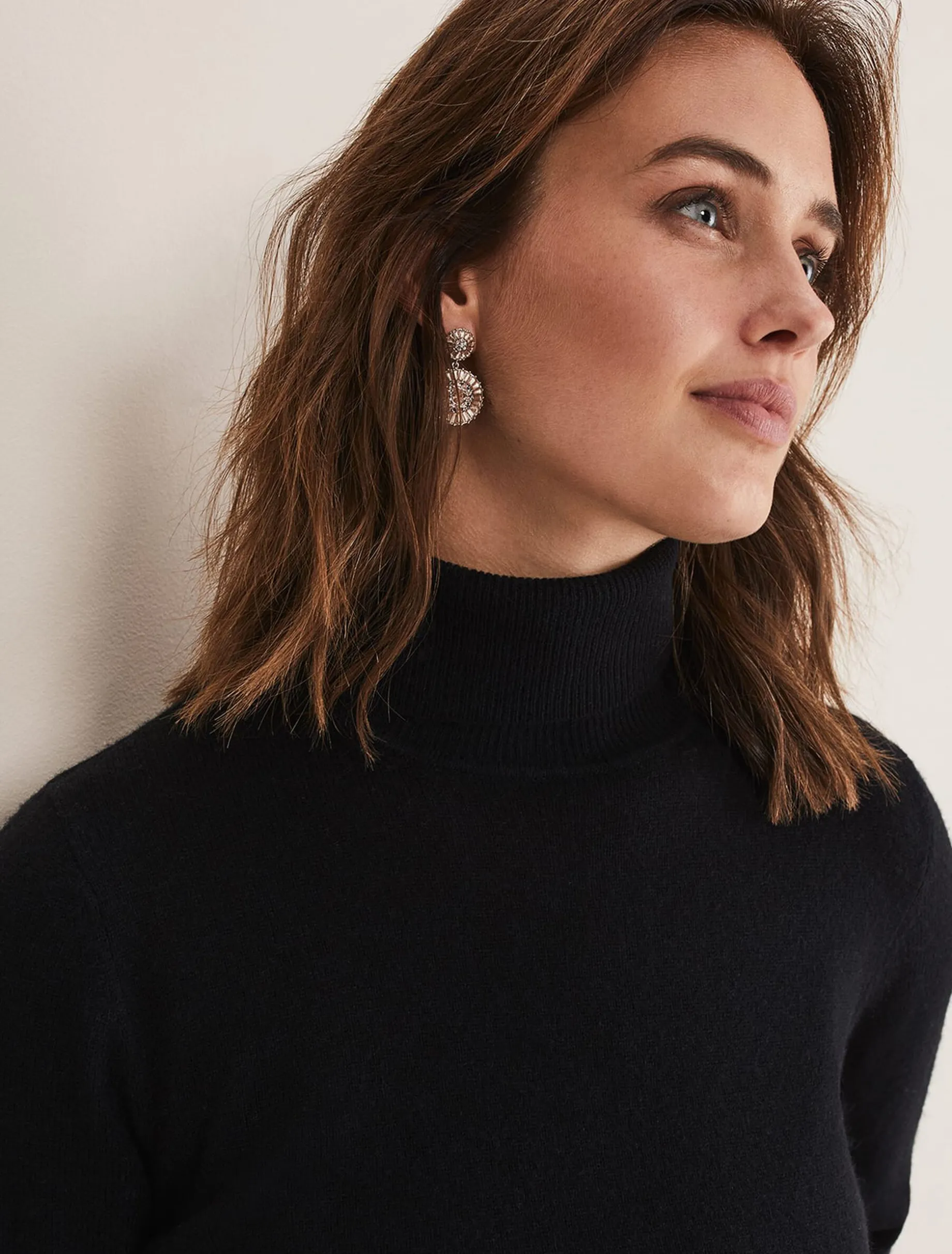Cressida Wool Cashmere Roll Neck