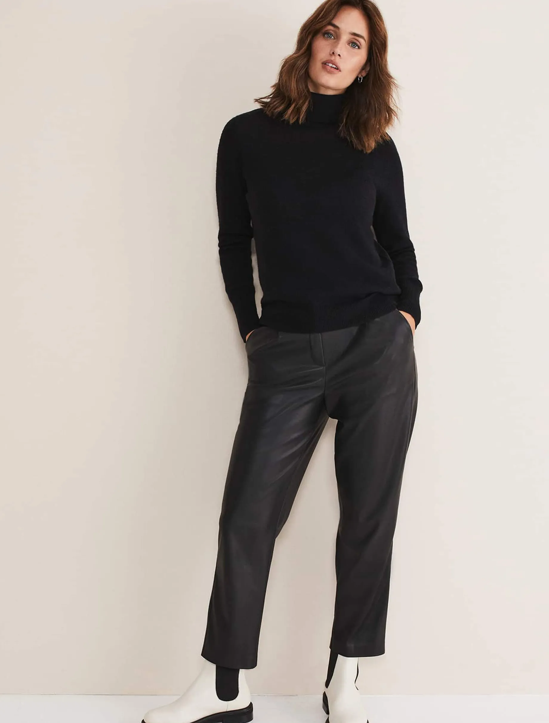 Cressida Wool Cashmere Roll Neck