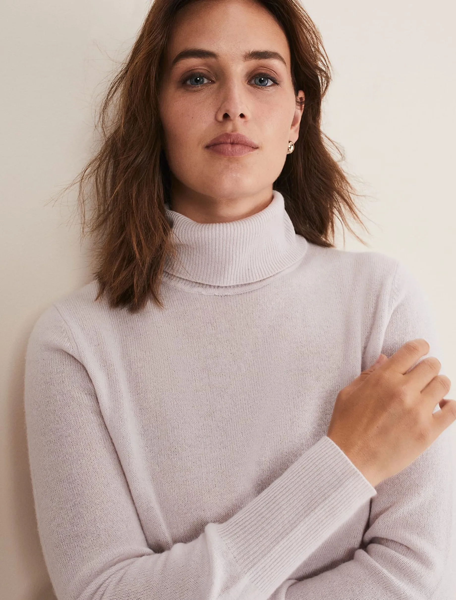 Cressida Wool Cashmere Roll Neck