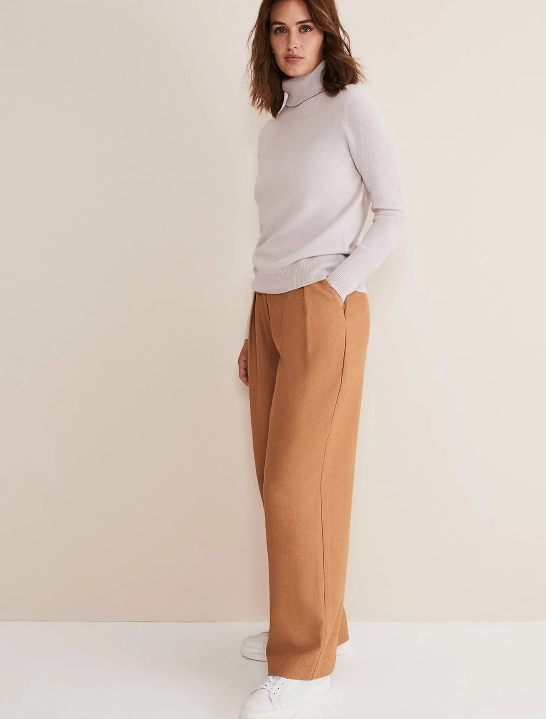 Cressida Wool Cashmere Roll Neck