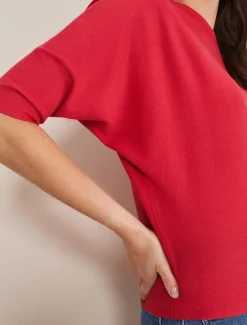 Cristine Batwing Fine Knit Jumper