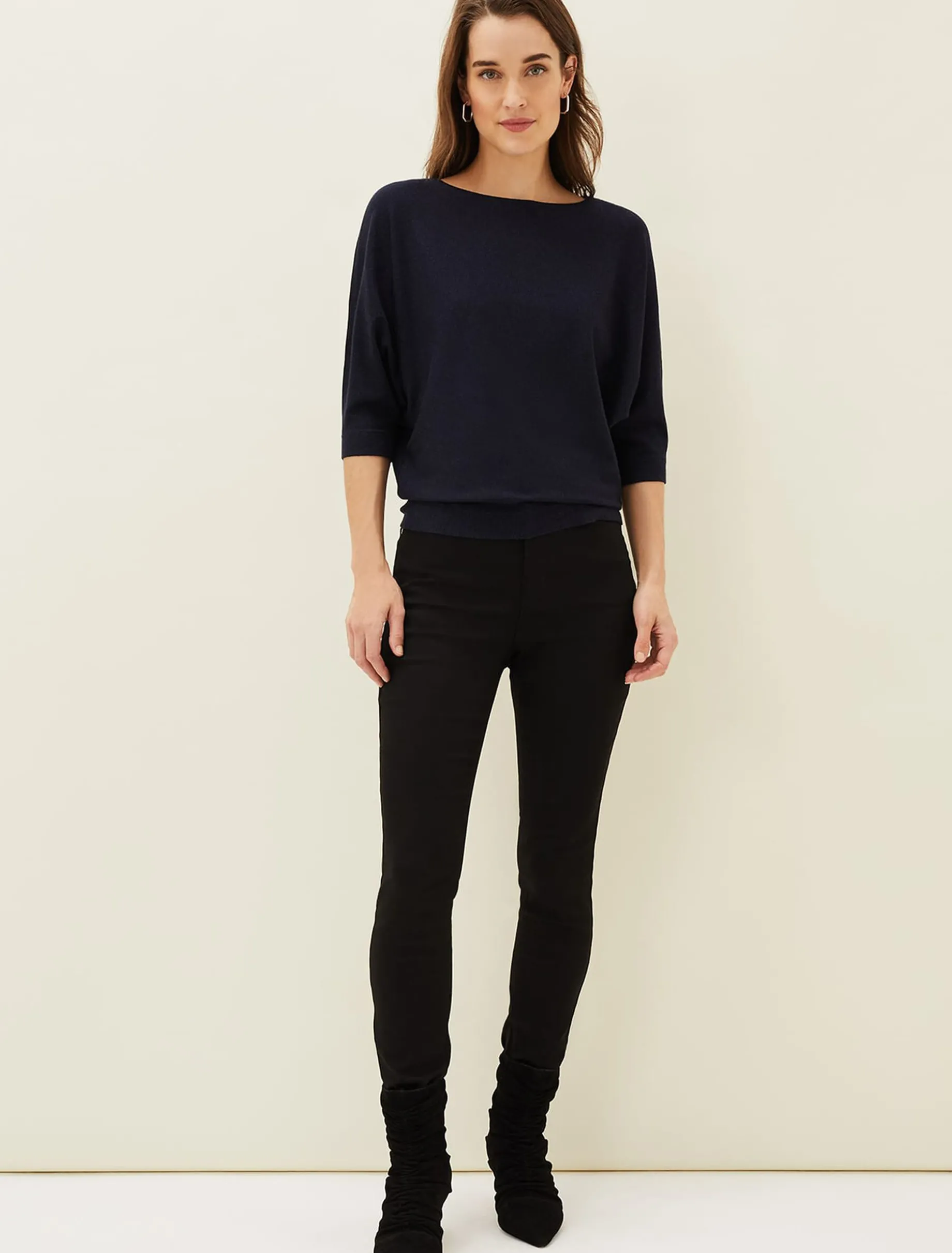 Cristine Batwing Fine Knit Jumper