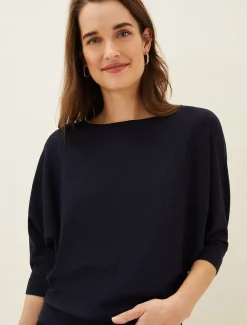 Cristine Batwing Fine Knit Jumper